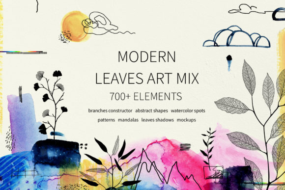Download Leaves. Modern Graphic Elements - Modern Collection