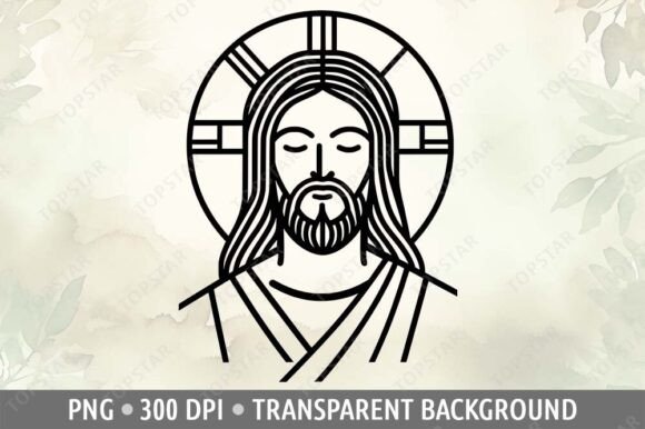 Download Jesus Abstract Art PNG Sublimation - Abstract art png Collection