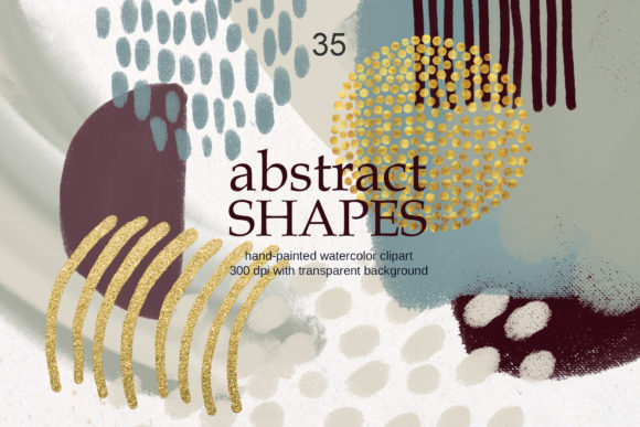 Download Modern Abstract Shapes Clipart - Modern Collection