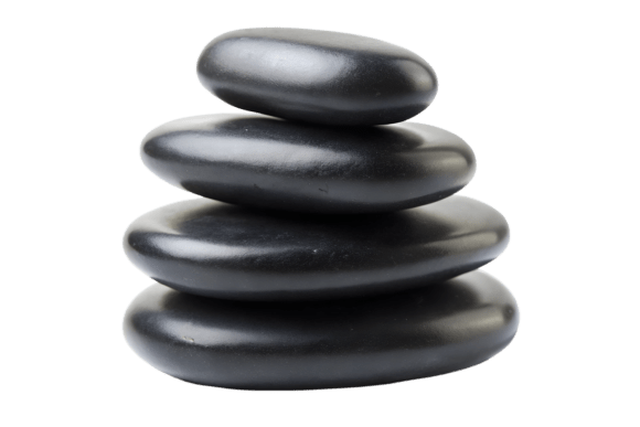 Download Stack of Smooth Black Stones Isolated - Smooth Collection