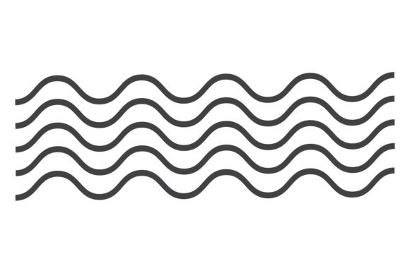 Download Black Wavy Lines. Smooth Curve. Ornate P - Smooth Collection