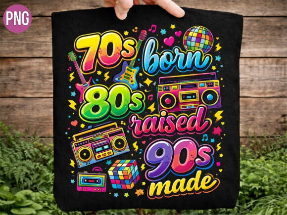 Download Retro 70s 80s 90s Neon Slogan PNG SHIRT - 90s Collection