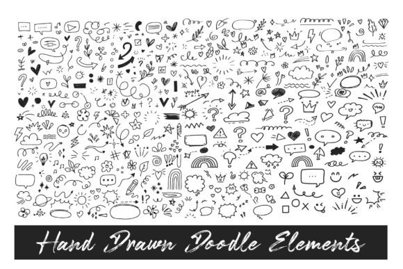 Download Hand Drawn Doodle Elements Mega Set Pro! - Premium Resources